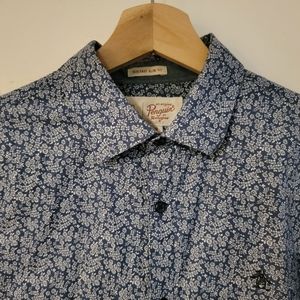 Penguin original 100% cotton long sleeved floral shirt